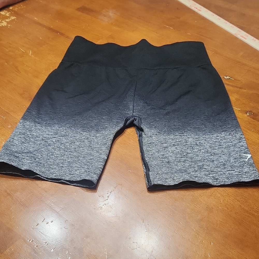 Gymshark Black and Gray Seamless Bike Shorts